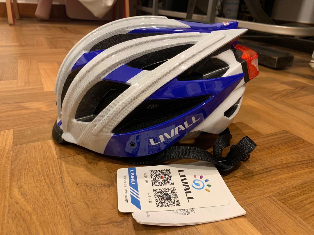 Livall Cycling Helmet With Turn Indicators Bluetooth Mic Speakers Bicycles Pmds Parts Accessories On Carousell