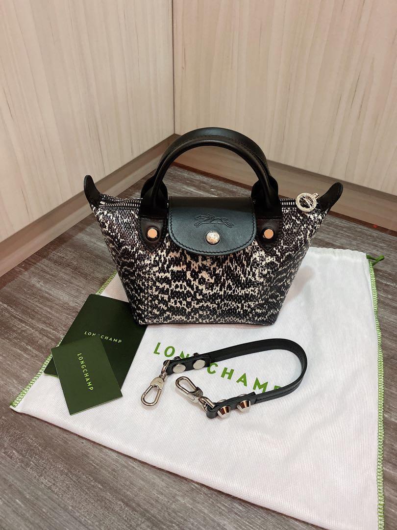 Longchamp Le Mini Pliage Cuir Top Handle Bag, Luxury, Bags