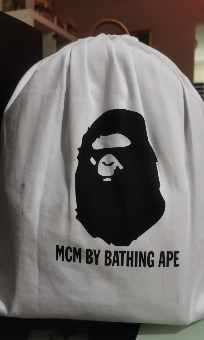 MCM x bape backpack (Category: Bags & Wallets) located in Singapore. Submitted by fusionmod (Listing ID 259648037, Image 3). Description: Brand new with receipt..