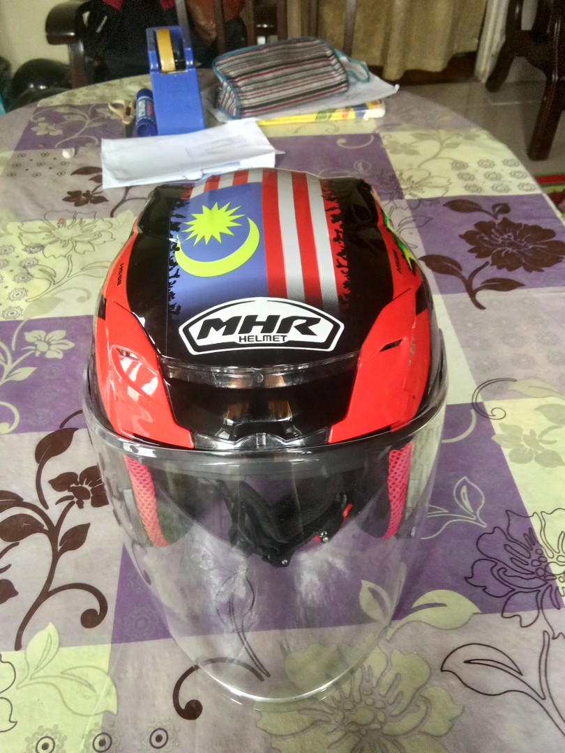 MHR HELMET (MALAYSIAN FLAG), Motorbikes on Carousell