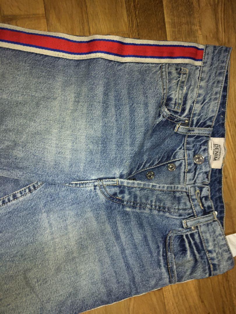 zara authentic denim by trf mom jeans