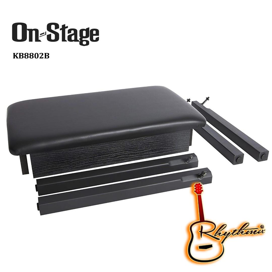 On Stage Stands Kb02b Keyboard Piano Bench Black Music Media Music Instruments On Carousell