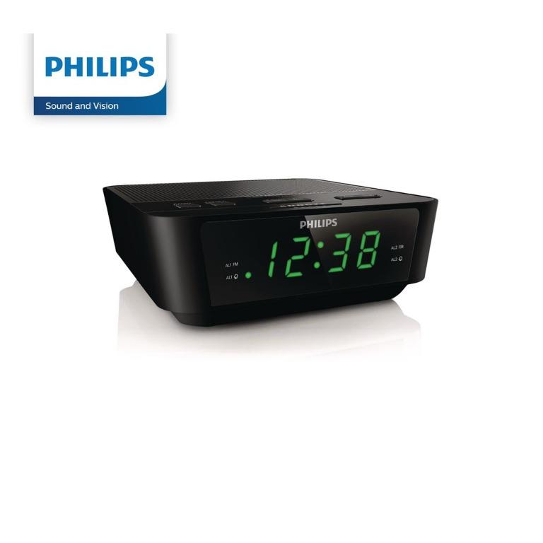 Philips AJ3116 Digital Tuning Radio Alarm Clock, Health & Nutrition