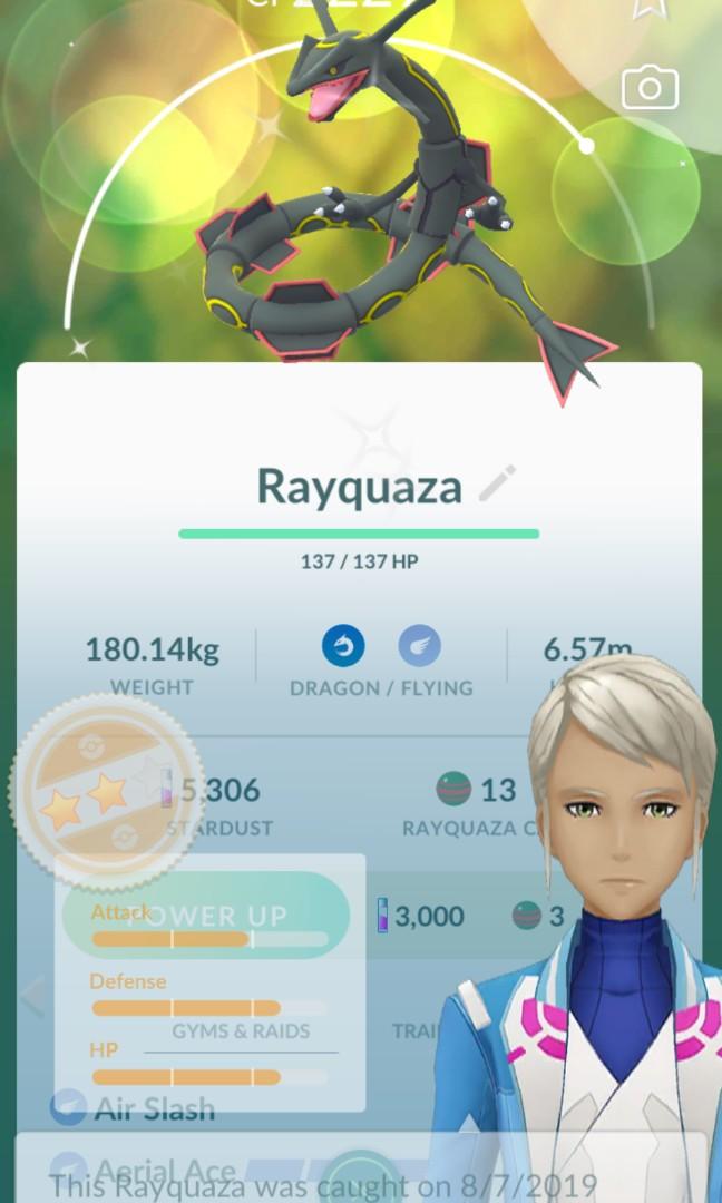 Conta Rayquaza 100% Shiny - Pokemon Go - DFG