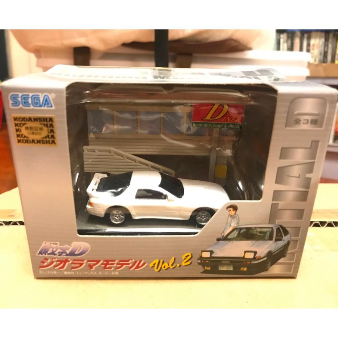 RX7 FC 情景連車仔模型約1:64 INITIALD 頭文字D, 興趣及遊戲, 玩具