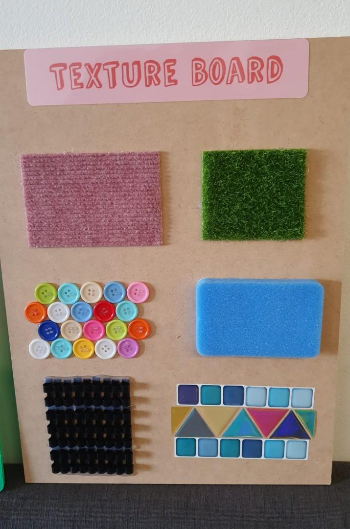 Sensory Boards ; Textures ; Montessori; Educational toy ; Toddlers