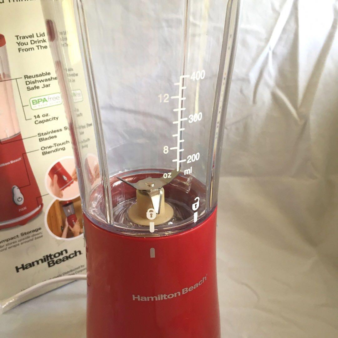 Hamilton Beach Single Serve Blender with Travel Lid, TV & Home