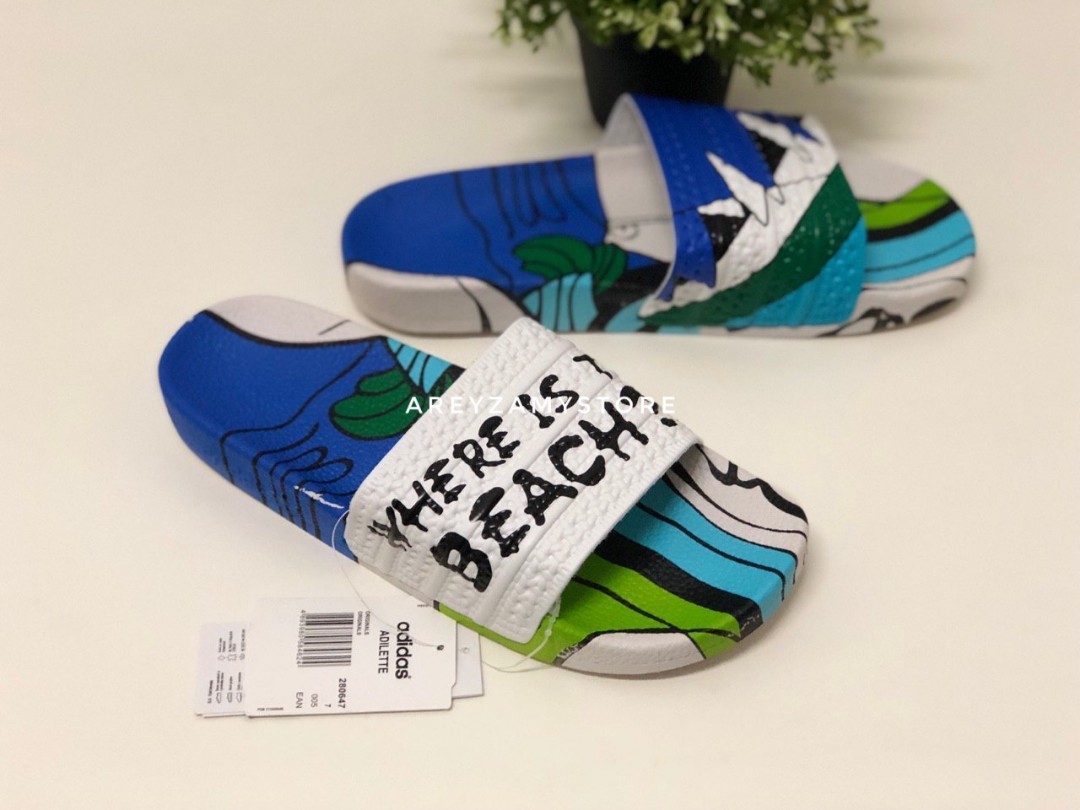 adidas adilette where's the beach