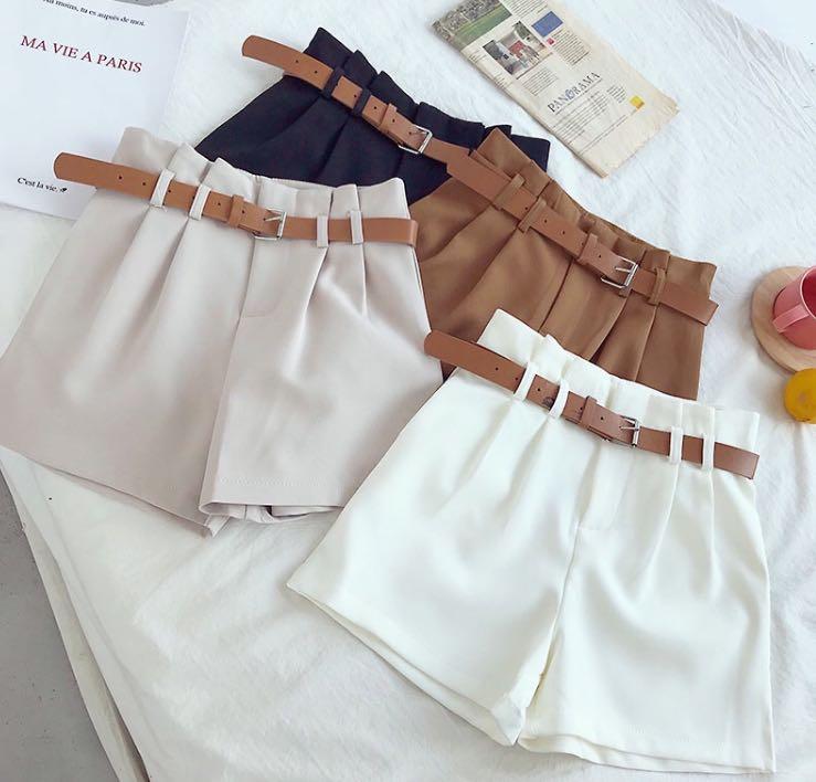 high waisted shorts korean style