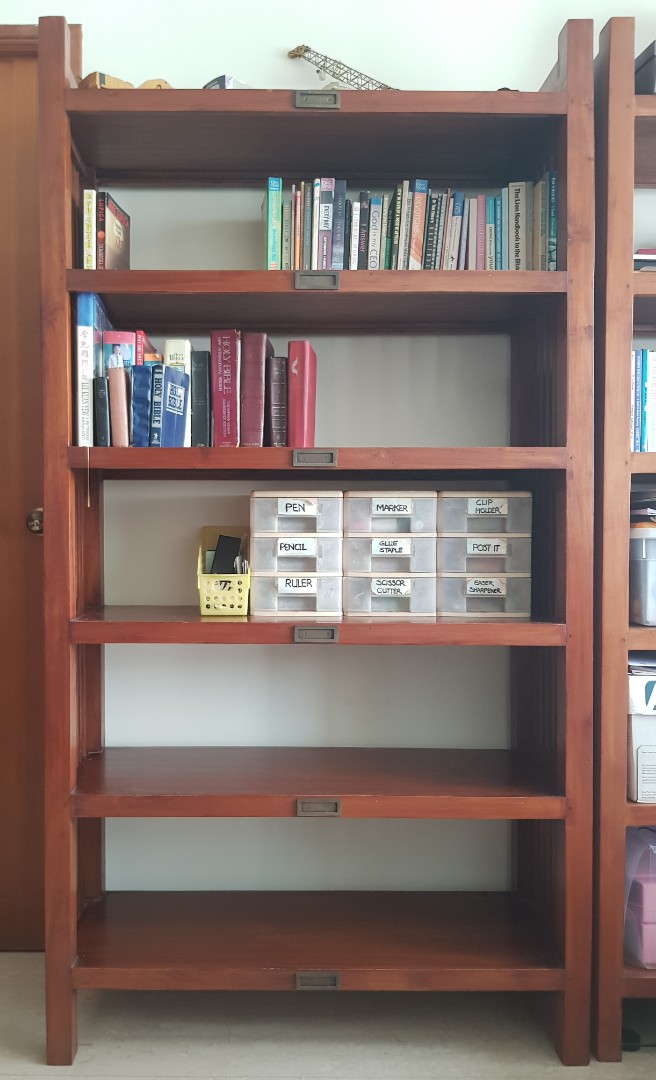 Solid wooden book shelves for sale, Furniture & Home Living, Furniture