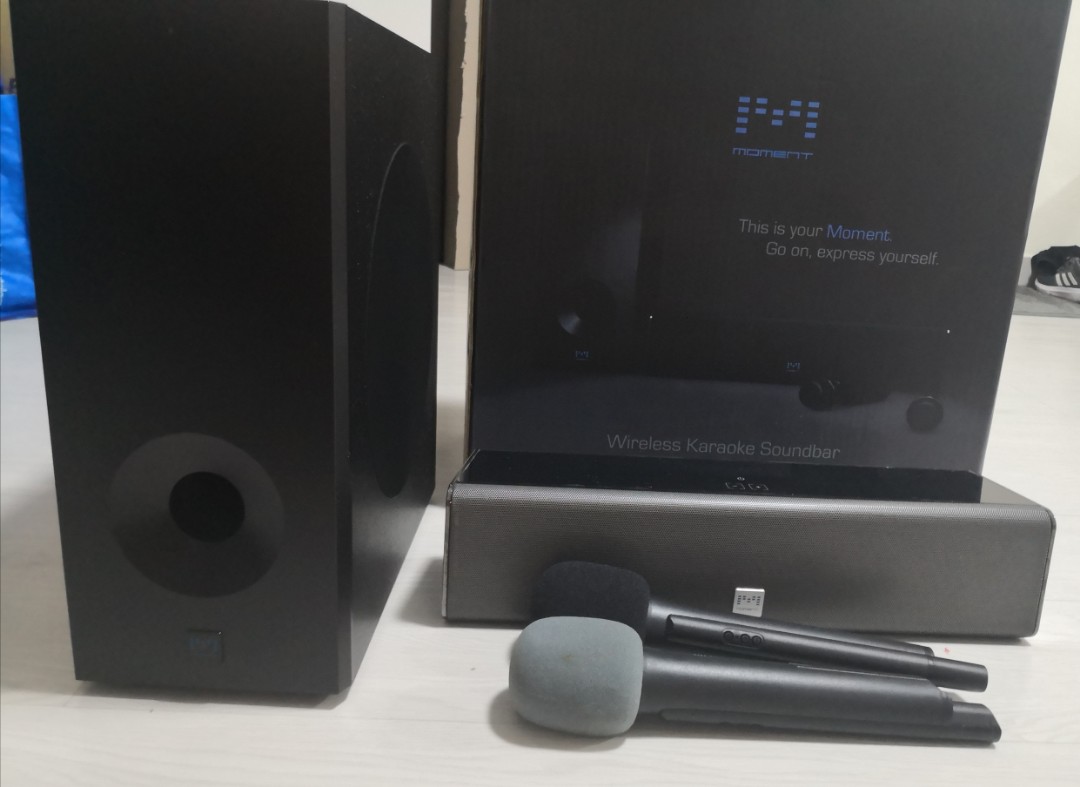 Moment wireless karaoke soundbar top
