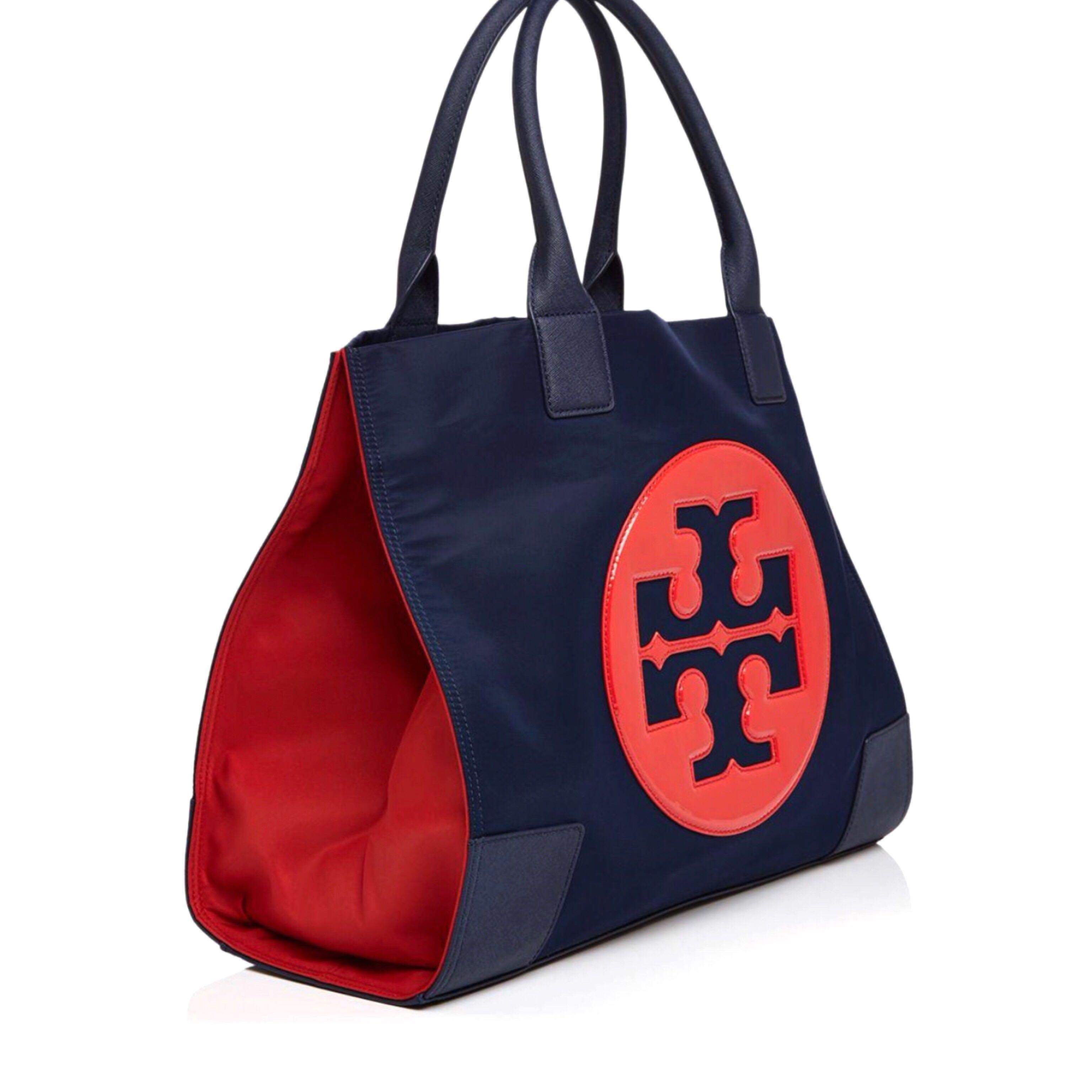 tory burch red nylon bag