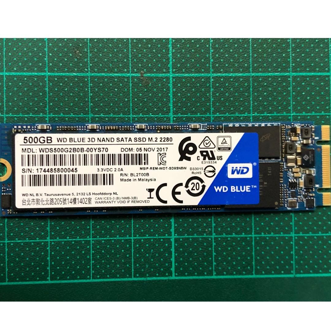Wd blue 3d nand sata ssd m 2 2280 500gb 1tb 