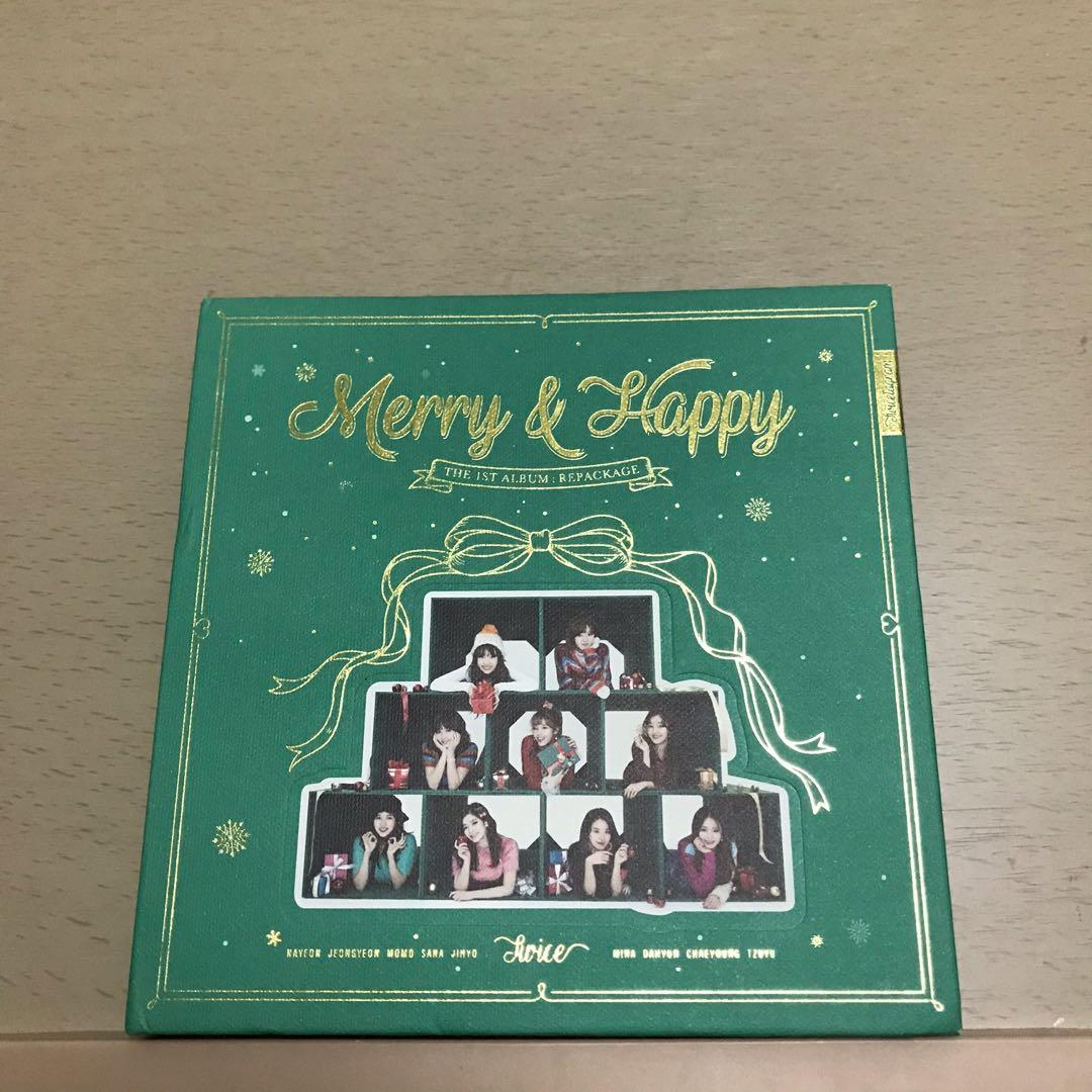 Wts Twice Merry Happy Album Mina Cd Entertainment K Wave On Carousell