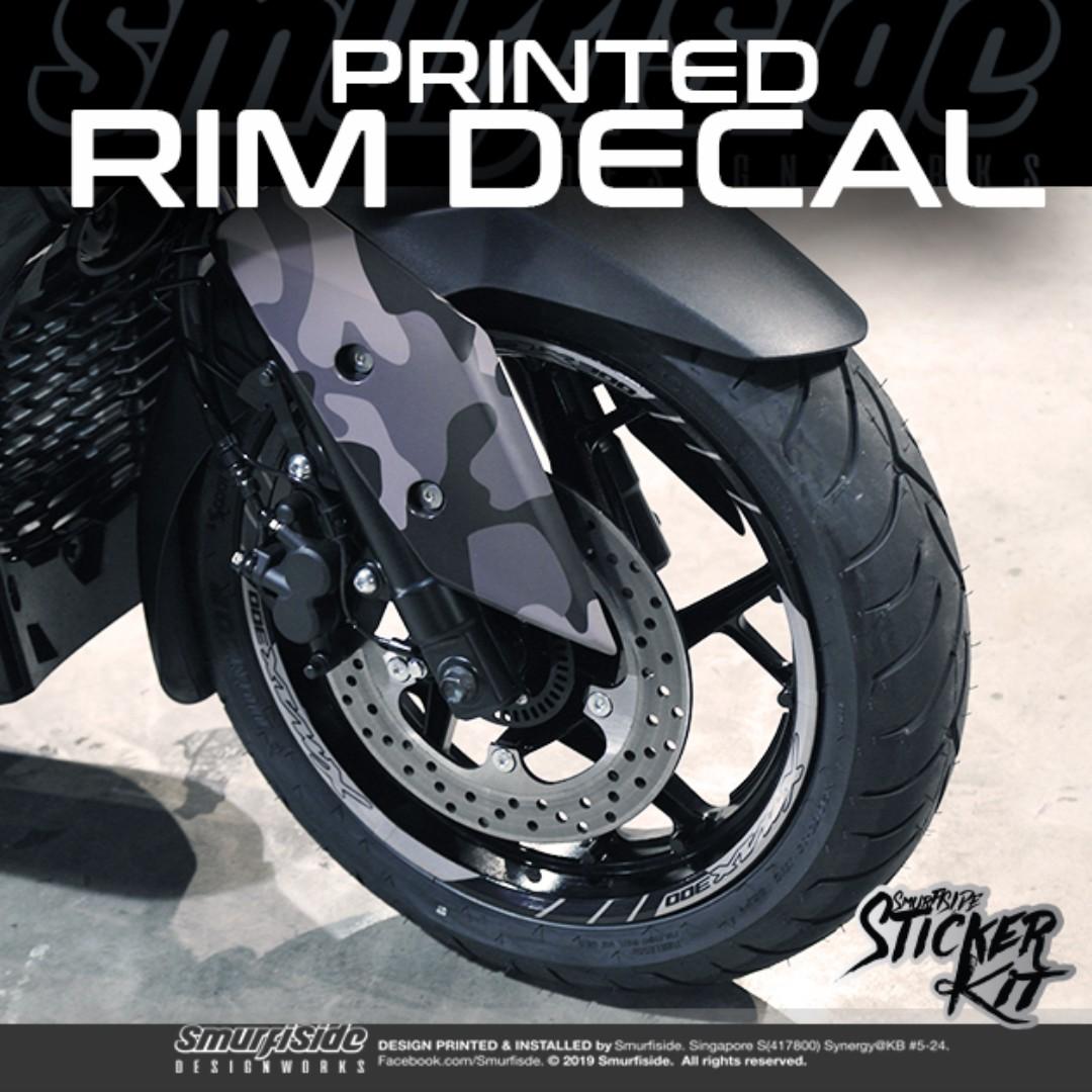 YAMAHA XMAX RIM DECALS, Motorcycles, Motorcycle Accessories on Carousell