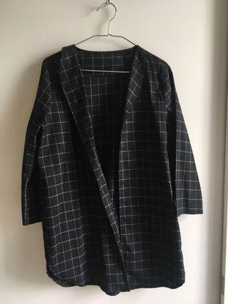 Checkered Thin Blazer