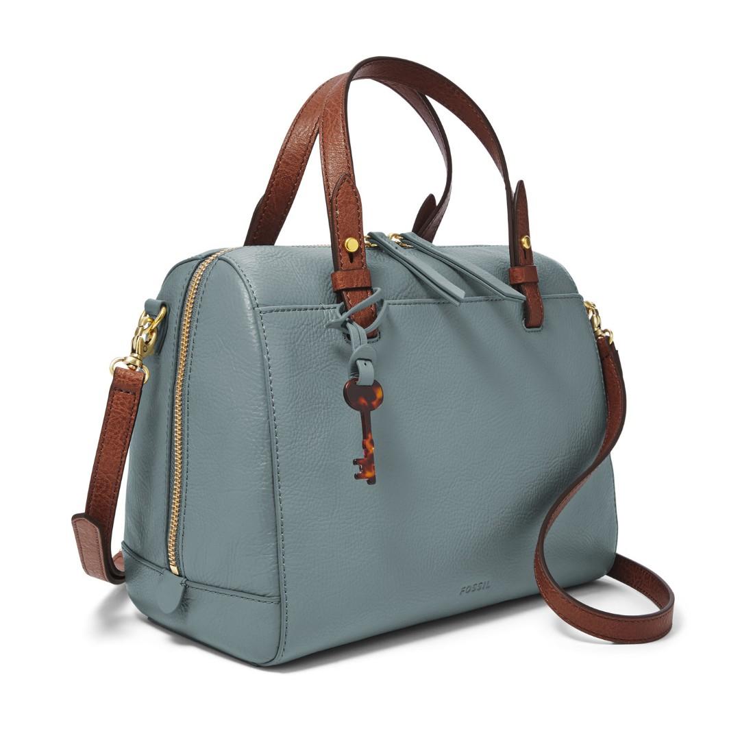 Fossil rachel satchel chambray shop