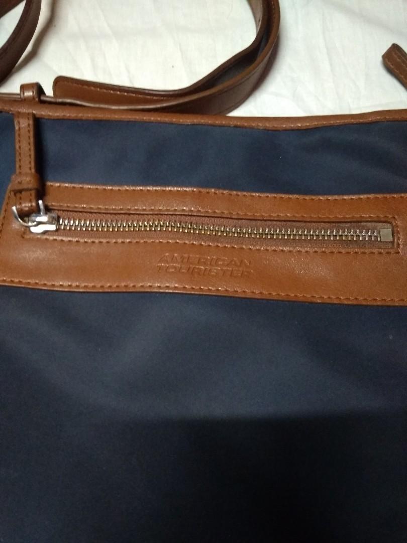 American Tourister sling bag (Category: Sling Bags) located in Manila. Submitted by kenneth070903 (Listing ID 259815137, Image 1). Description: American tourister sling bag, given as a gift from Dubai..