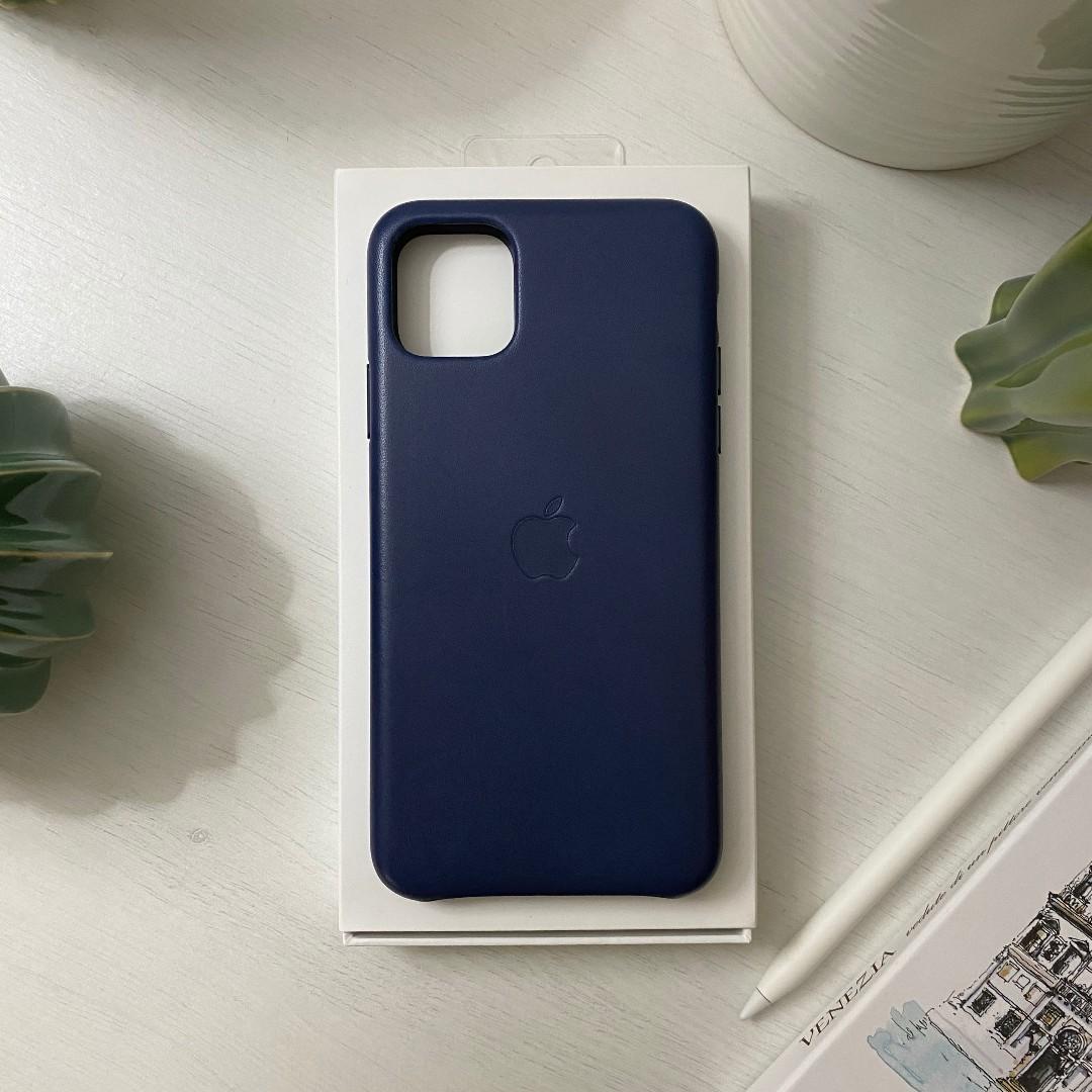 Apple Iphone 11 Max Pro Leather Case Midnight Blue Mobile Phones Tablets Mobile Tablet Accessories Mobile Accessories On Carousell