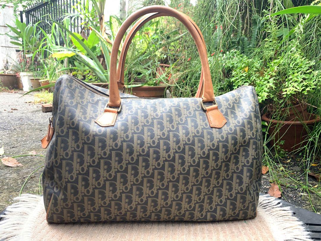 SOLD Authentic Rare Vintage Christian Dior Monogram Duffle Travel Bag