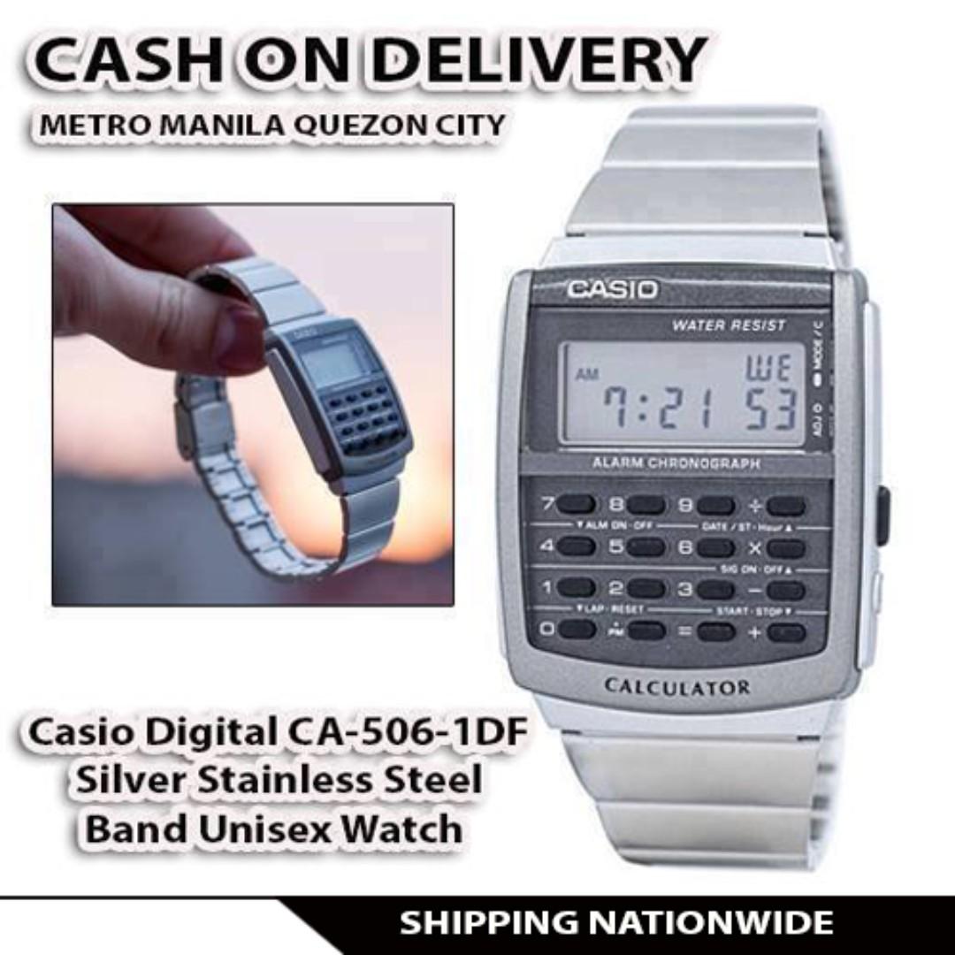 Casio Digital Ca 506 1df Silver Stainless Steel Band Watch Antiques Vintage Watches Jewelry On Carousell