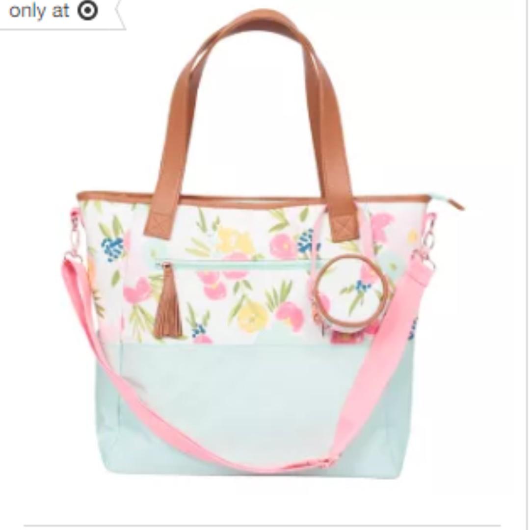 Cloud island diaper bag floral discount