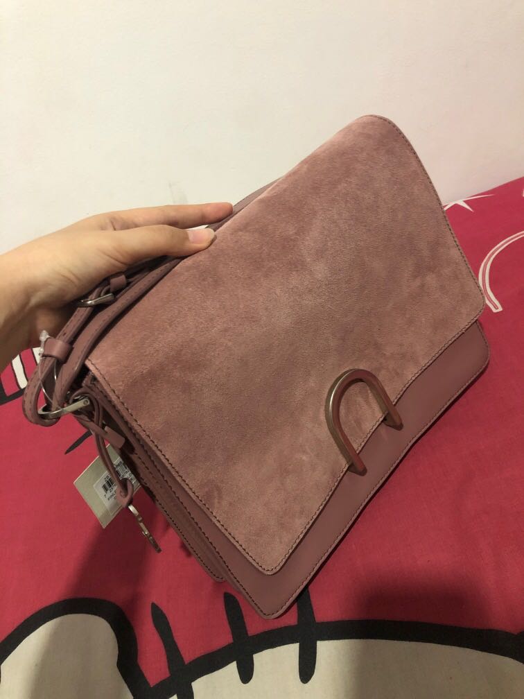 Fossil finley shoulder dusty mauve Cepatlaku Fesyen Wanita Tas