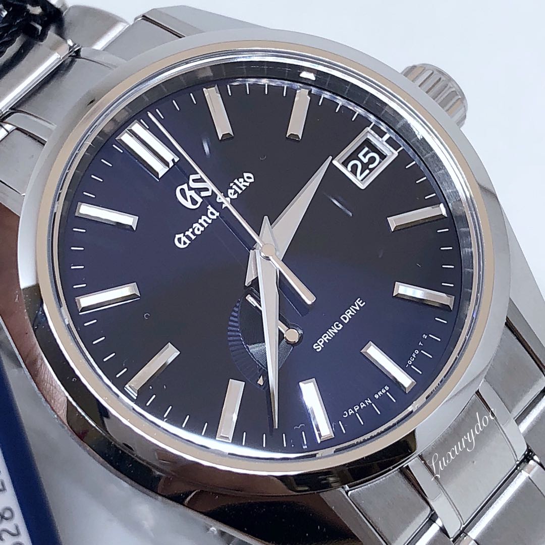  GRAND SEIKO HERITAGE COLLECTION SPRING DRIVE BLUE DIAL STAINLESS  STEEL 40MM WATCH SBGA375G SBGA375, Luxury, Watches on Carousell