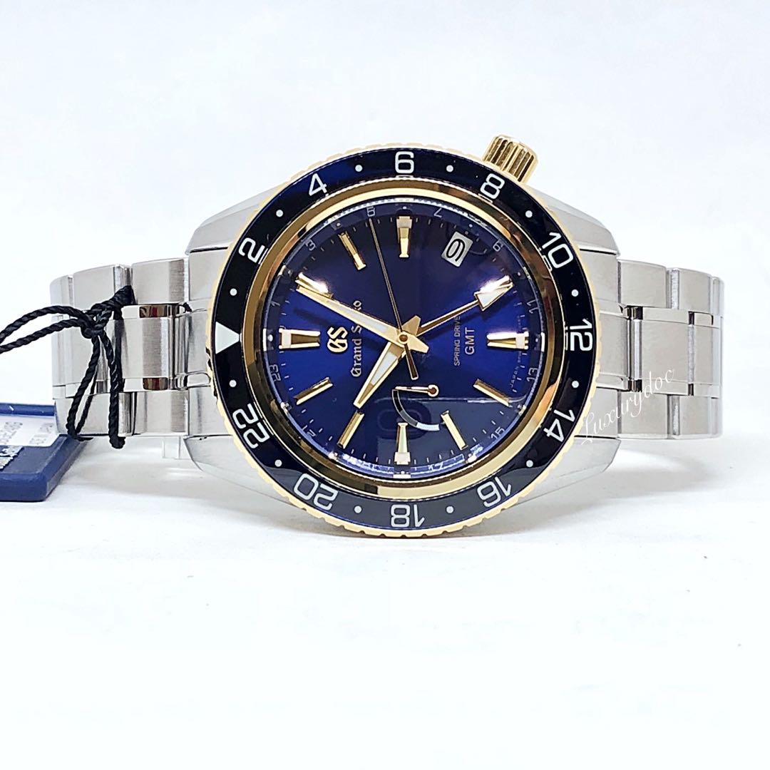  GRAND SEIKO SPORT COLLECTION SPRING DRIVE GMT 18K YELLOW GOLD WITH  BLUE DIAL 44MM WATCH SBGE248 SBGE248G, Luxury, Watches on Carousell