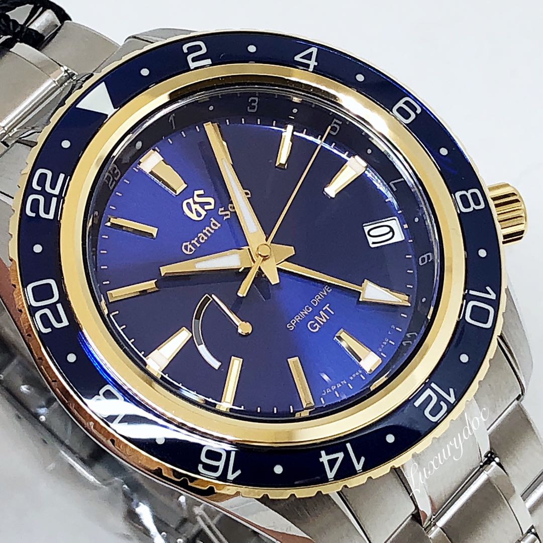  GRAND SEIKO SPORT COLLECTION SPRING DRIVE GMT 18K YELLOW GOLD WITH  BLUE DIAL 44MM WATCH SBGE248 SBGE248G, Luxury, Watches on Carousell