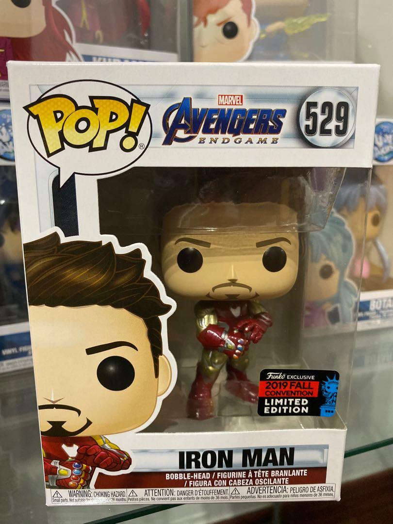 Funko Pop Avengers Endgame Iron Man Infinity Gauntlet 529 Marvel Tony Stark NYCC 