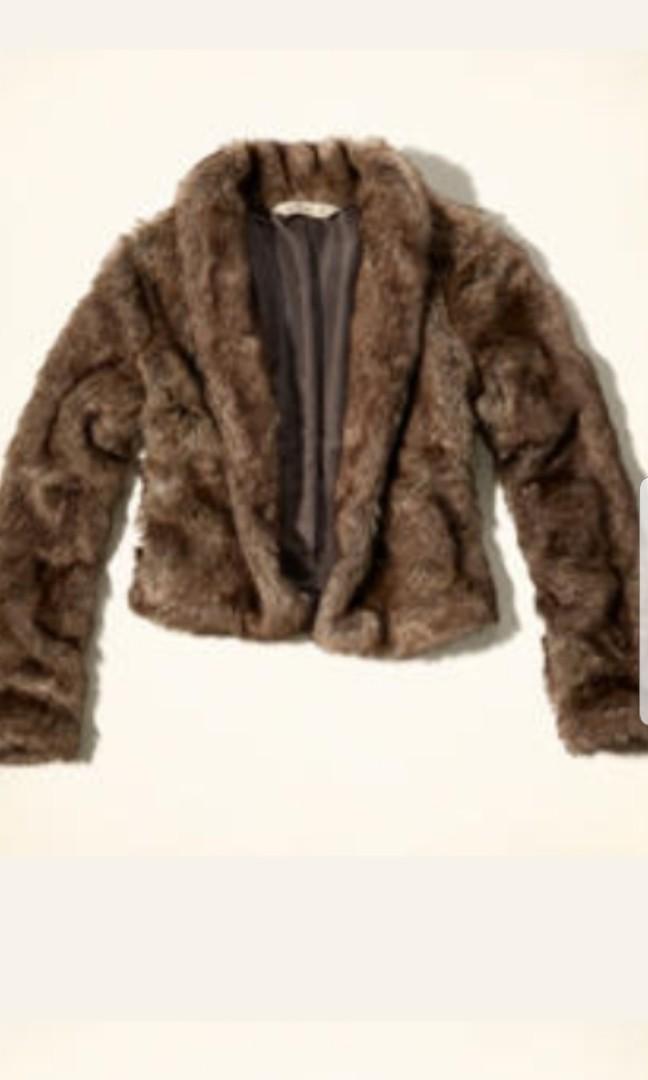 Hollister fur jacket