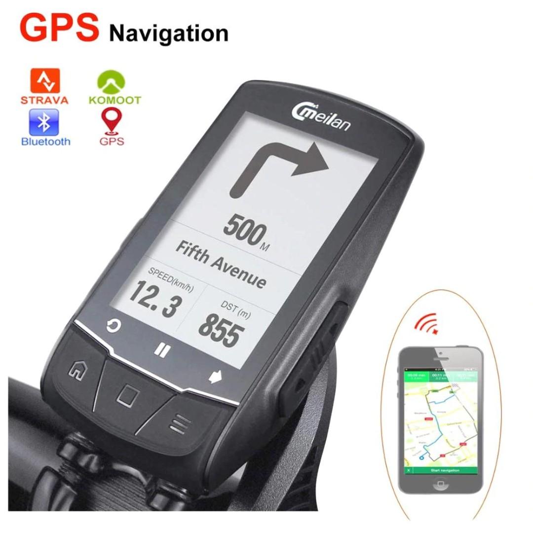 GPS Bike Computer Meilan M1 GPS Navigation Bike Computer for Cyclists Scooter Users