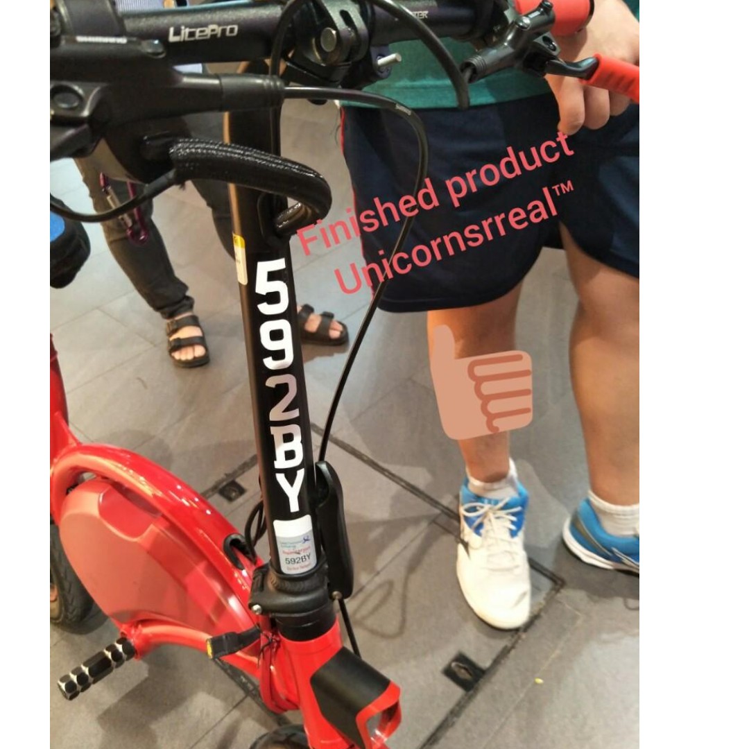 *hot* Escooter Sticker Label - PM me to find out, Sports Equipment ...