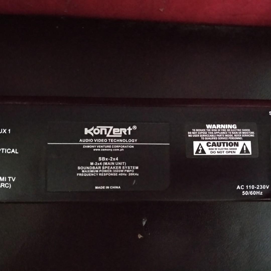 konzert soundbar sbx 2x4