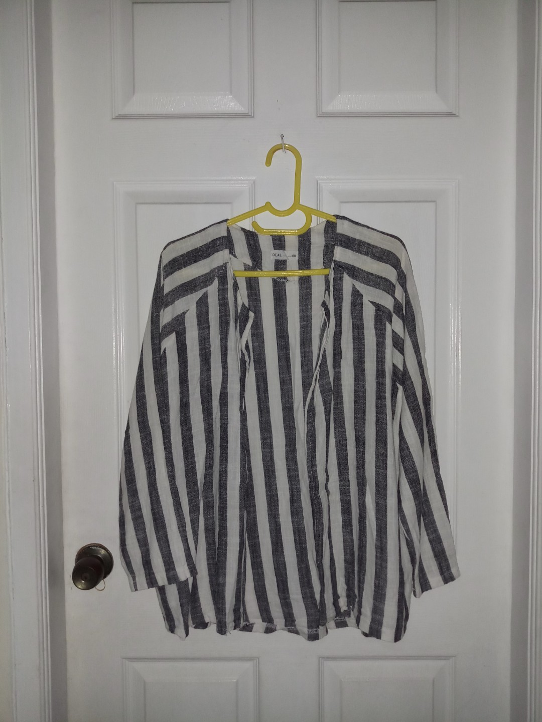 striped kimono cardigan