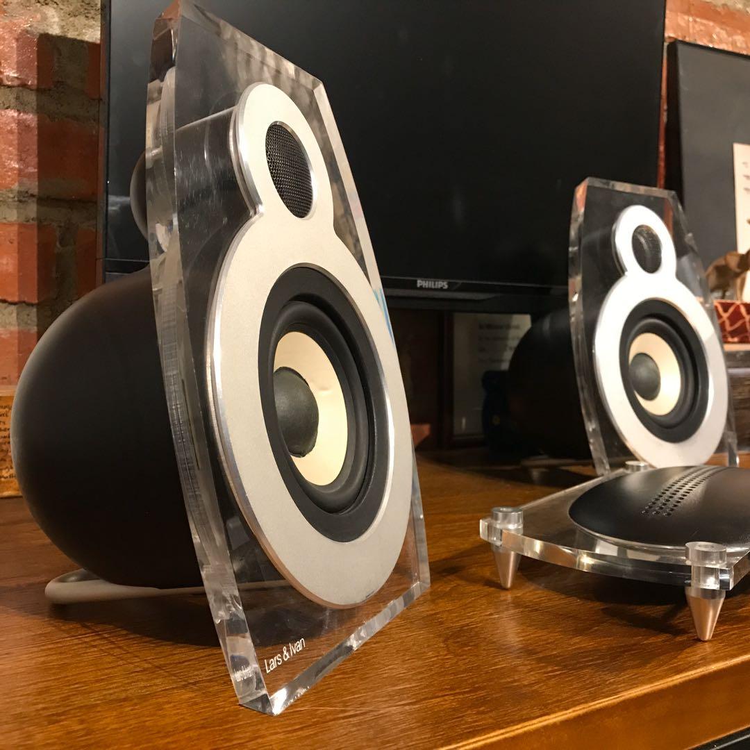 Lars and Ivan designer desktop hi fi audio computer speaker system