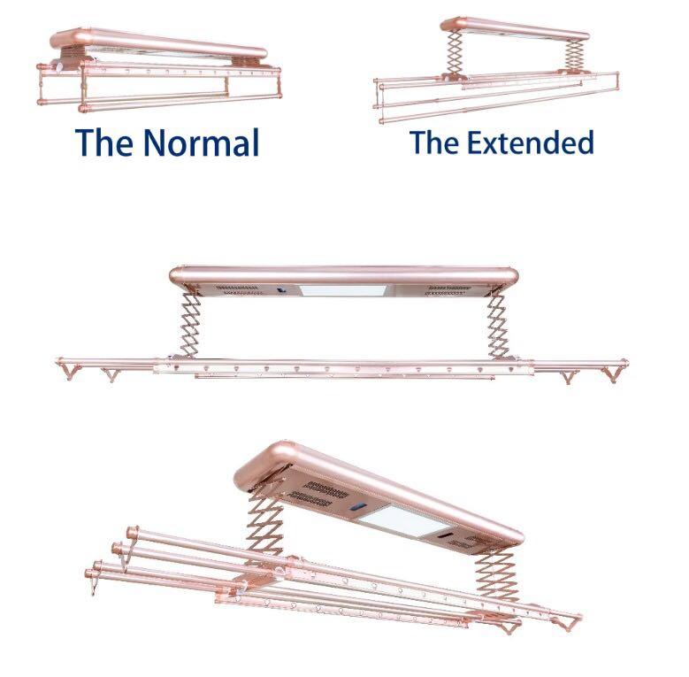 Master-D Ceiling Mounted Electric Motorized Clothes Drying Rack saves a ...