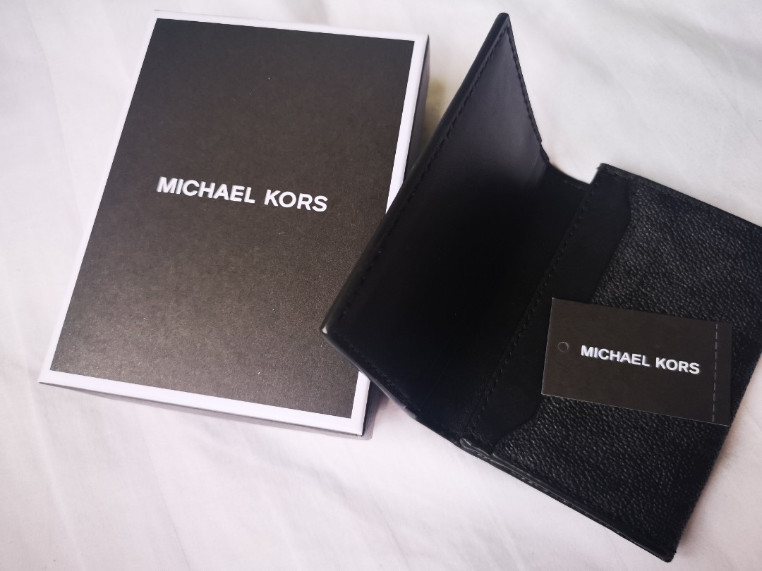 Michael kors business card holder, Men's Fashion, Watches & Accessories,  Wallets & Card Holders on Carousell