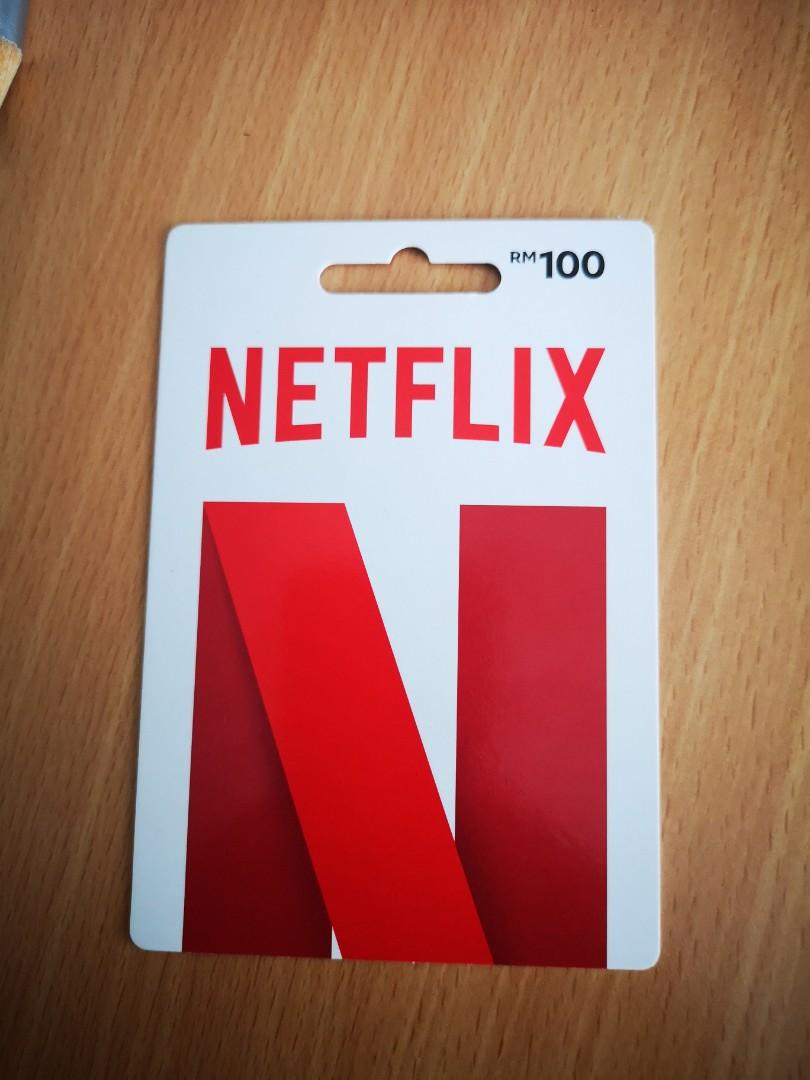 Netflix Rm100 Gift Card Tickets Vouchers Gift Cards Vouchers On Carousell