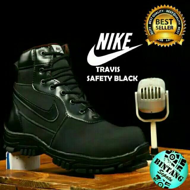 black nike steel toe boots