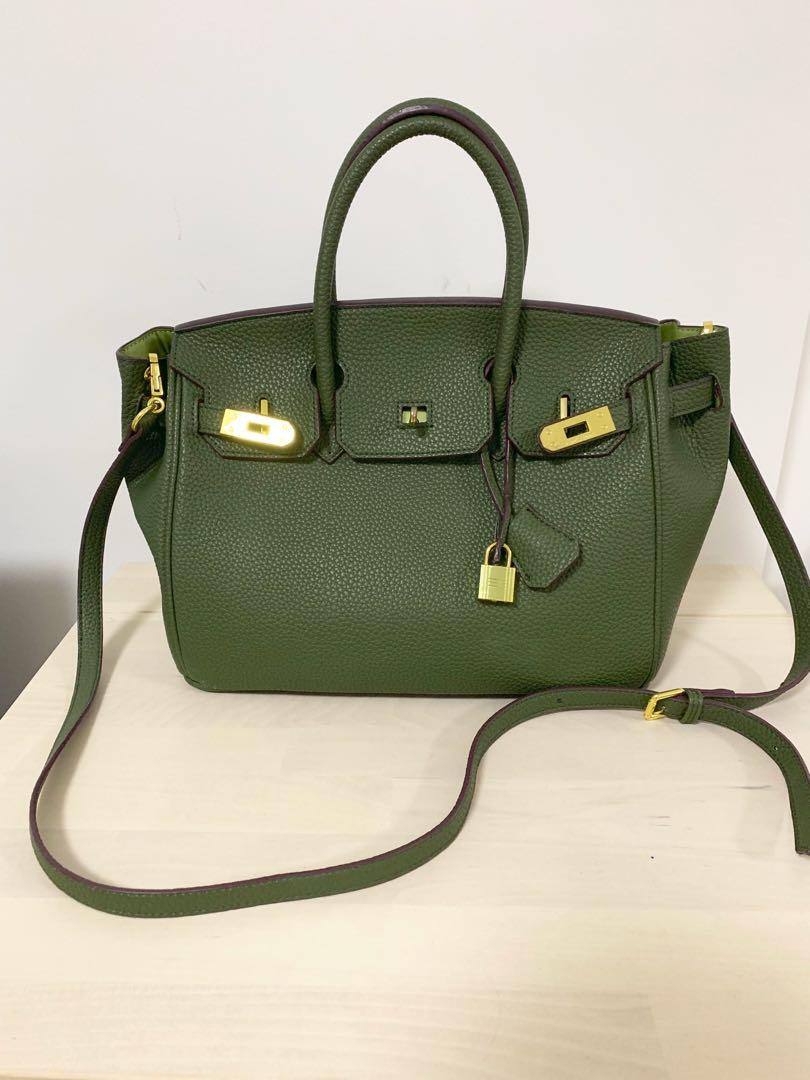 olive green satchel handbags