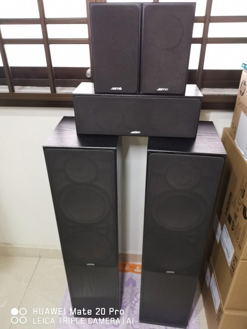 Onkyo TXSR308 AV receiver with Jamo 5.1 speaker, Audio, Soundbars