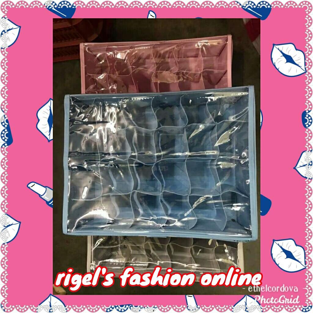 Panty organizer (Category: Storage Boxes & Baskets) located in Quezon City. Submitted by rigelsfashiononline (Listing ID 259844715, Image 3). Description: Panty organizer (24 grid) size:38×12×30cm Php 200.