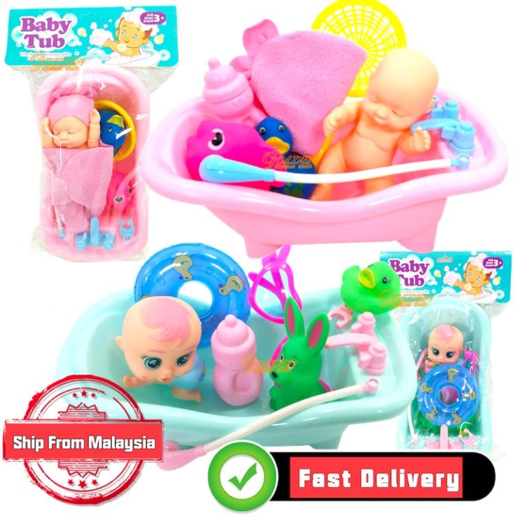 washing baby toys