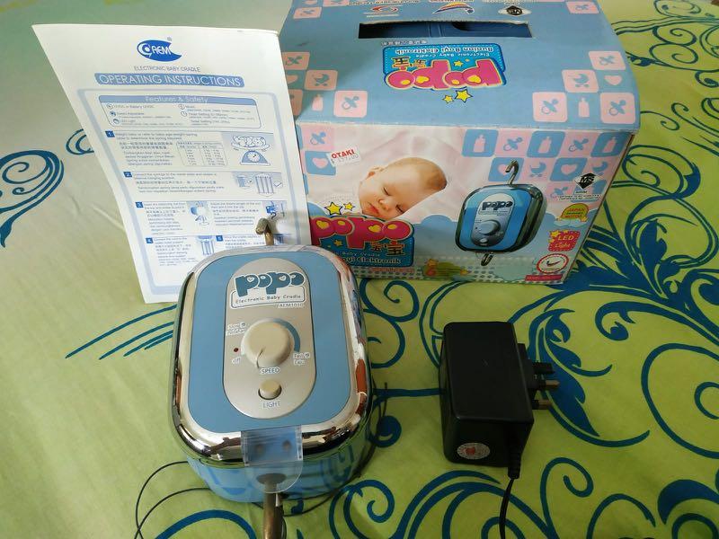 Popo Electronic Cradle Babies Kids Baby Nursery Kids Furniture Cots Cribs on Carousell