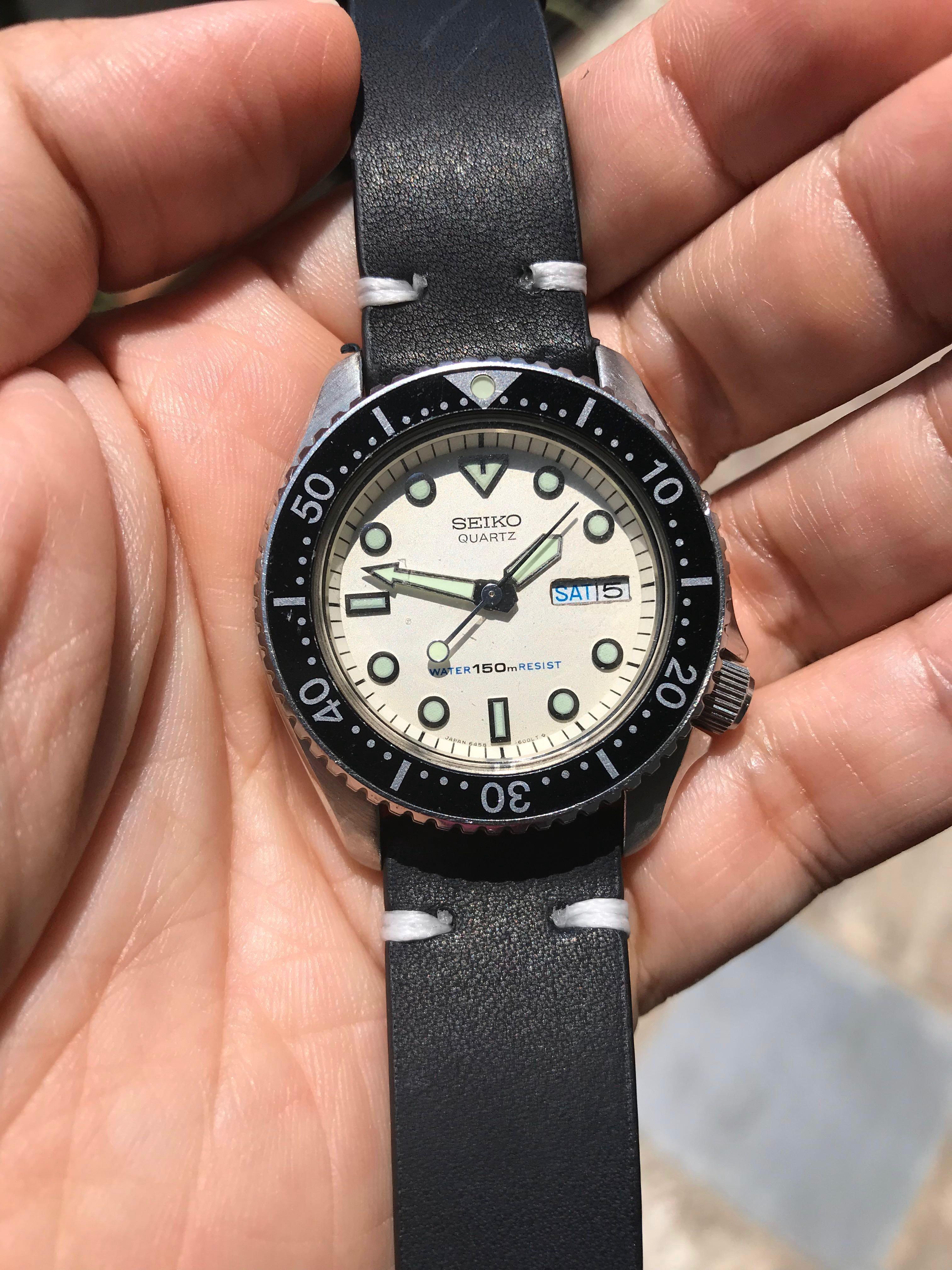 安いHOT【美品】SEIKO　セイコー　ダイバー　6458-600B　クオーツ腕時計 時計