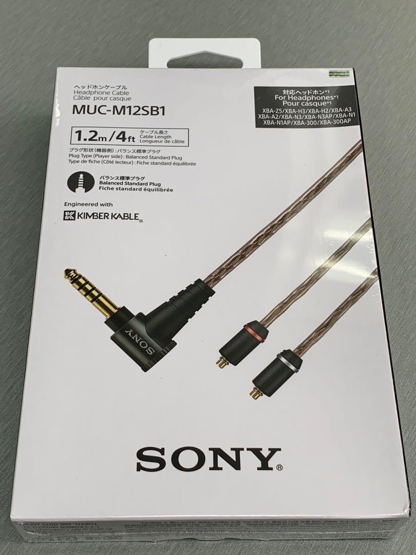 Sony Kimber Kable 金寶4.4 平衡耳機線（MMCX) MUC-M12SB1, 音響器材