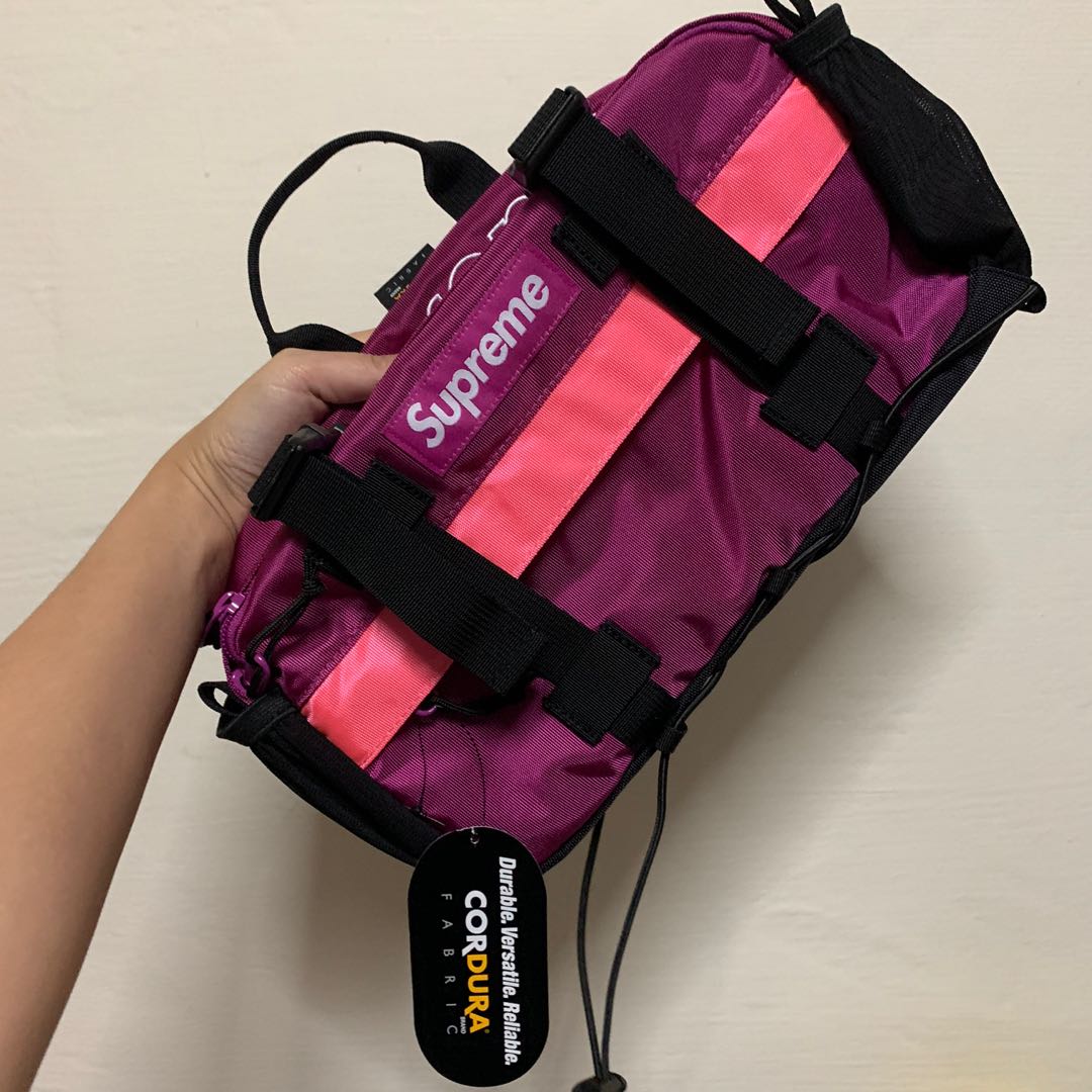 supreme magenta backpack