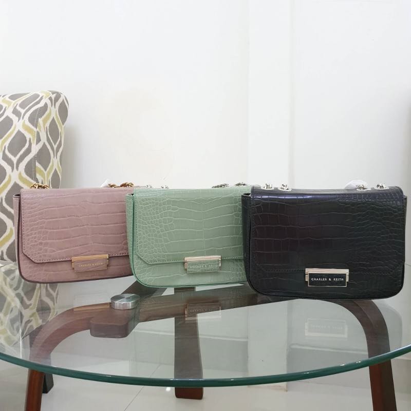 charles and keith structured crossbody bag